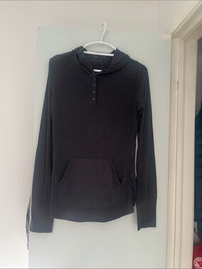Prana Black Hooded Pullover